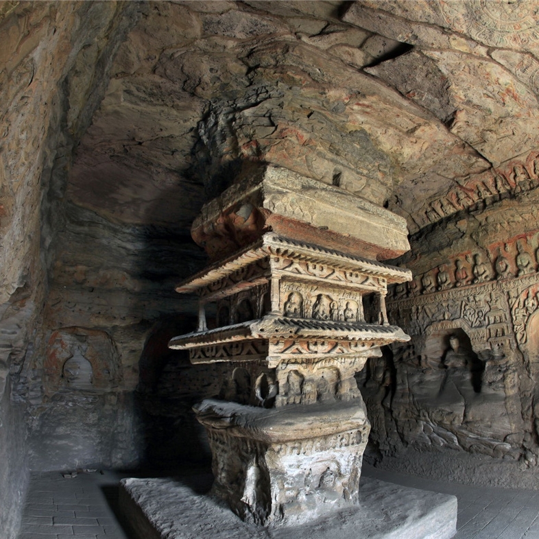 山西云冈石窟--中国古代雕刻艺术的宝库-万马创意